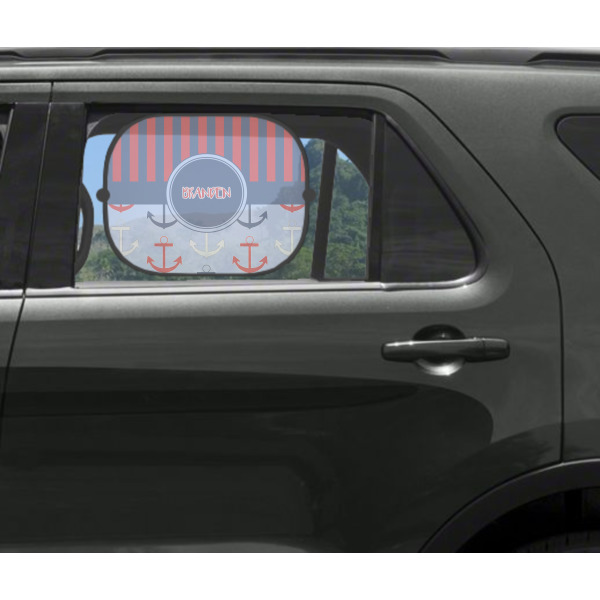 Custom Design - Car Sun Shade Black - In Car Window