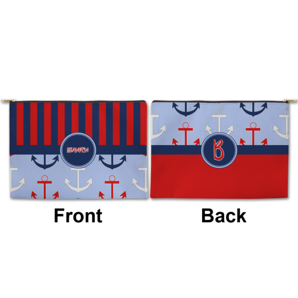 Custom Design - Large Zipper Pouch Approval (Front and Back)