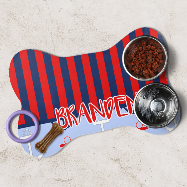 Custom Design - Dog Bone Shaped Mat Lifestyle