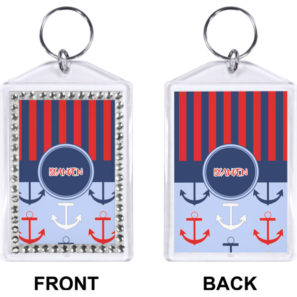Custom Design - Bling Keychain (Front + Back)