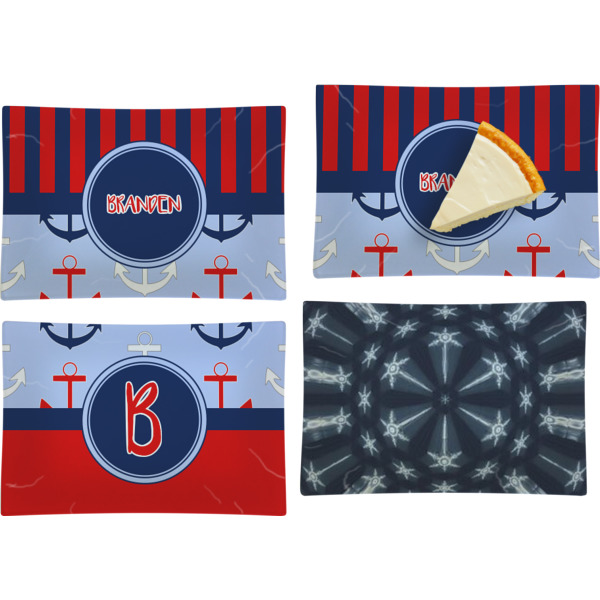 Custom Design - Set of Rectangular Appetizer / Dessert Plates