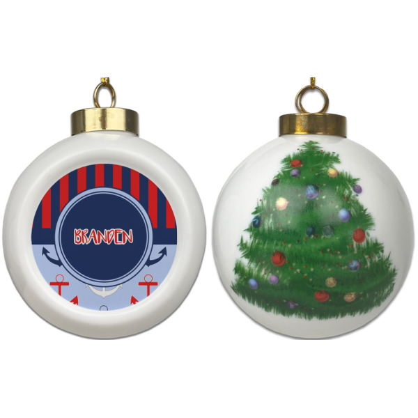 Custom Design - Ceramic Christmas Ornament - X-Mas Tree (APPROVAL)