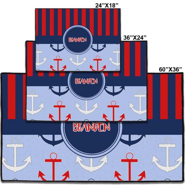 Custom Design - Door Mats - Size Comparison