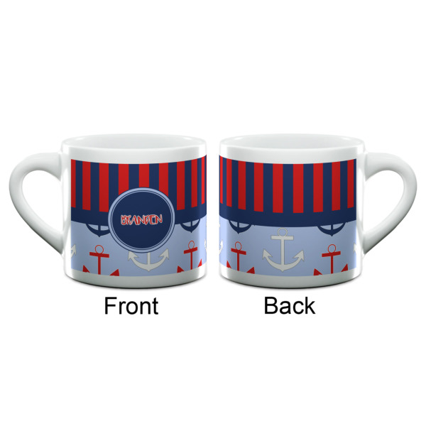 Custom Design - Double Shot Espresso Cup - Single - Front & Back