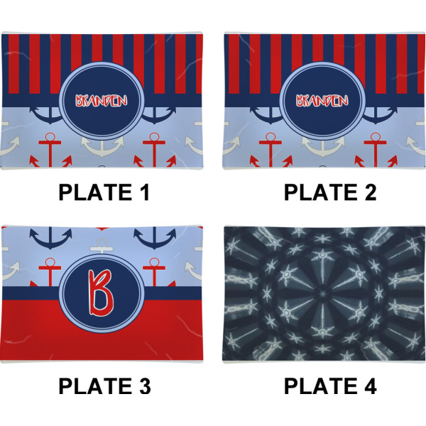 Custom Design - Set of Rectangular Appetizer / Dessert Plates (Approval)