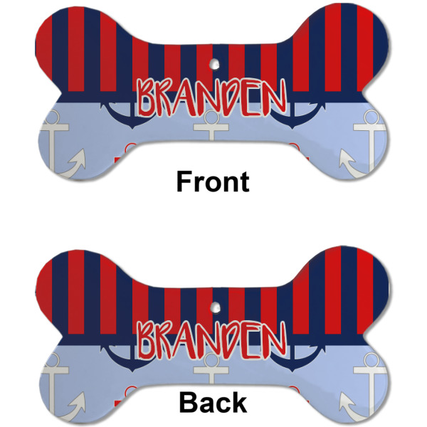 Custom Design - Ceramic Flat Ornament - Bone Front & Back (APPROVAL)