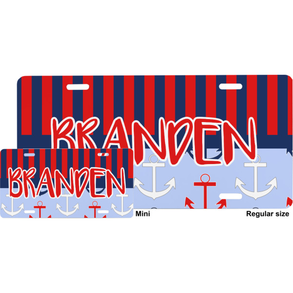 Custom Design - License Plate - Sizes - Four Holes