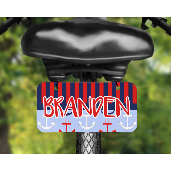 Custom Design - Mini License Plate on Bicycle - LIFESTYLE Two holes