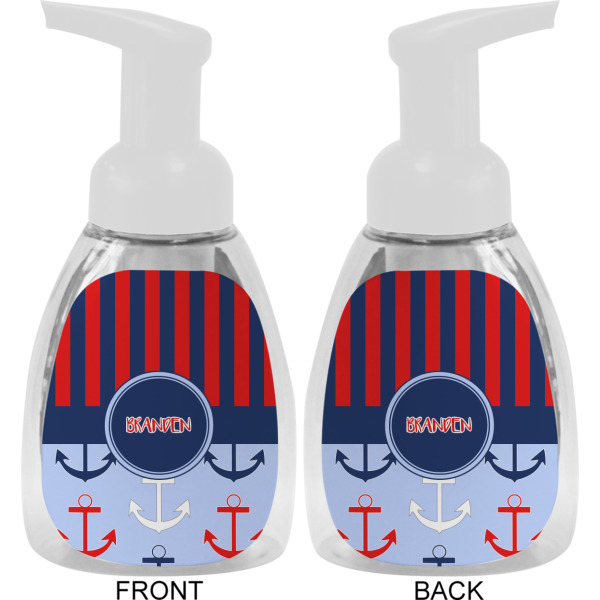 Custom Design - Foam Soap Bottle - White - Front & Back