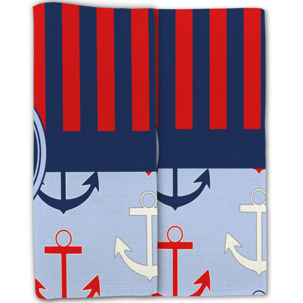 Custom Design - Linen Placemat - Double Sided - Folded Half