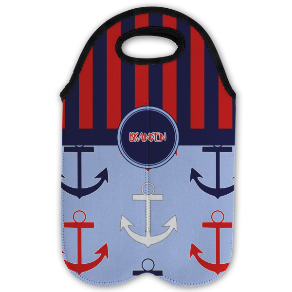 Custom Design - Double Wine Tote - Flat