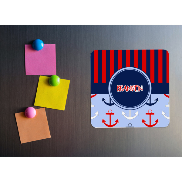 Custom Design - Square Fridge Magnet - LIFESTYLE