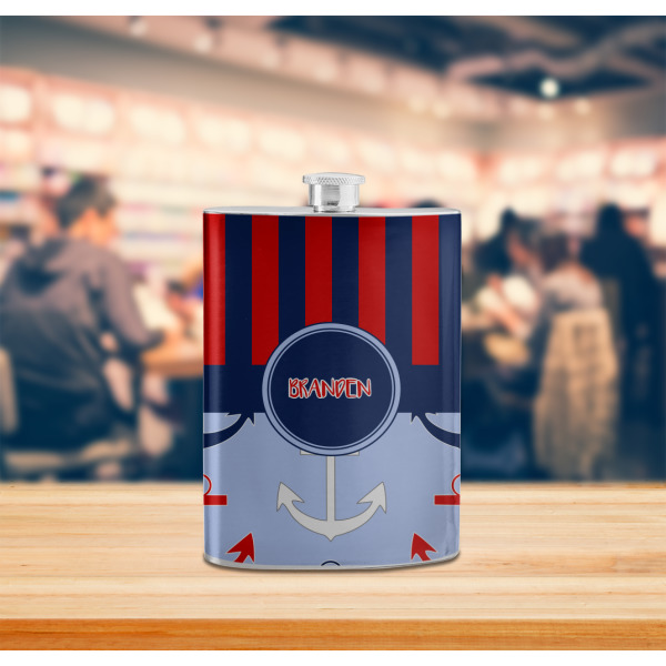 Custom Design - Stainless Steel Flask - LIFESTYLE 2