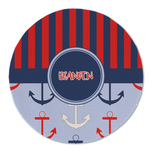 Custom Design - Round Linen Placemats - FRONT (Double Sided)