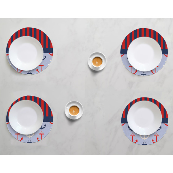 Custom Design - Round Linen Placemats - LIFESTYLE (set of 4)