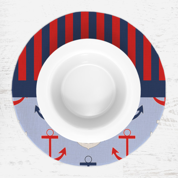 Custom Design - Round Linen Placemats - LIFESTYLE (single)