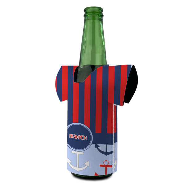 Custom Design - Jersey Bottle Cooler - ANGLE (on bottle)