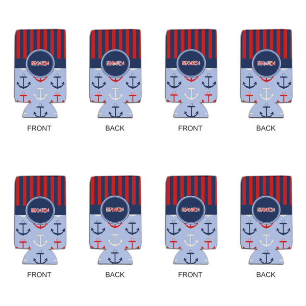 Custom Design - Can Cooler - 16oz - Set of 4 - Front & Back