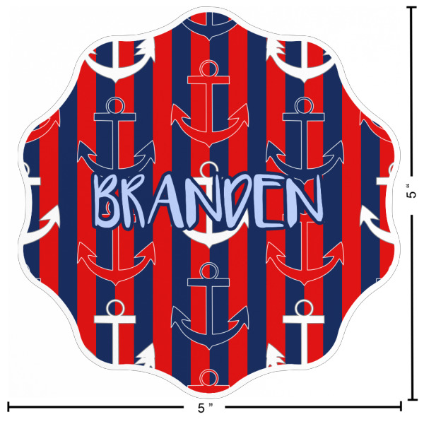 Custom Design - Custom Shape Iron On Patches - L Patch w/ Measurements