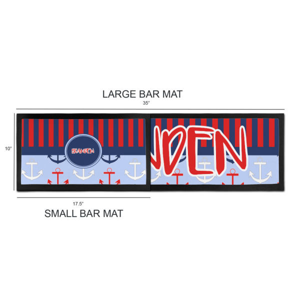 Custom Design - Bar Mats - Sizing Chart