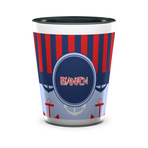 Custom Design - Ceramic Shot Glass - Two Tone - Front