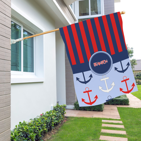 Custom Design - House Flags - Single Sided - LIFESTYLE