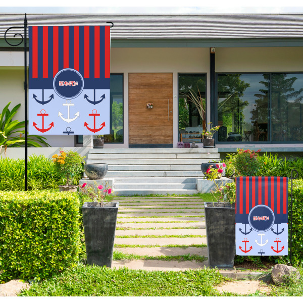 Custom Design - Large and Small Garden Flag - LIFESTYLE