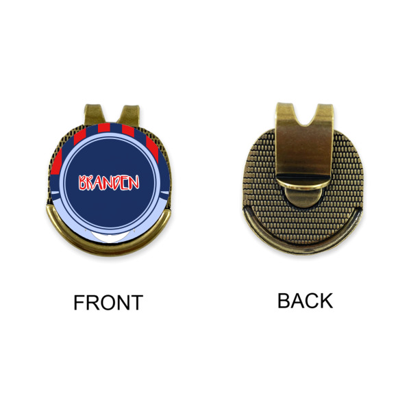 Custom Design - Golf Ball Hat Clip Marker - Apvl - GOLD