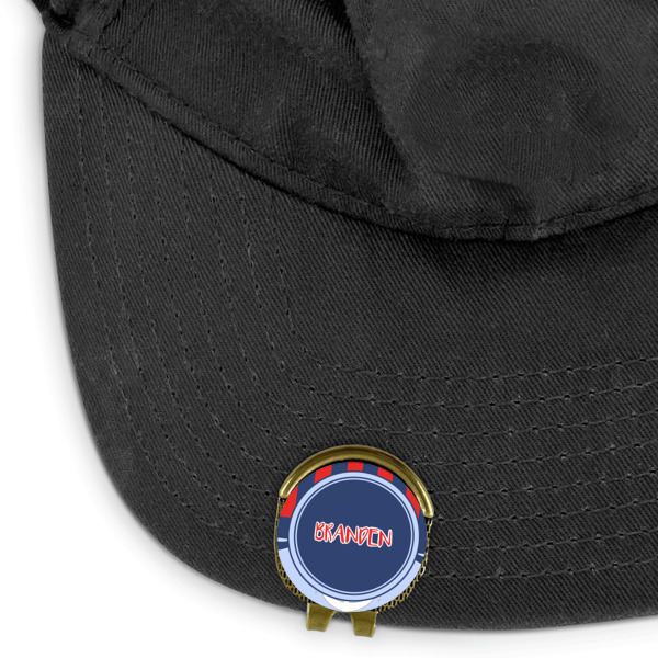 Custom Design - Golf Ball Marker Hat Clip - Main - GOLD