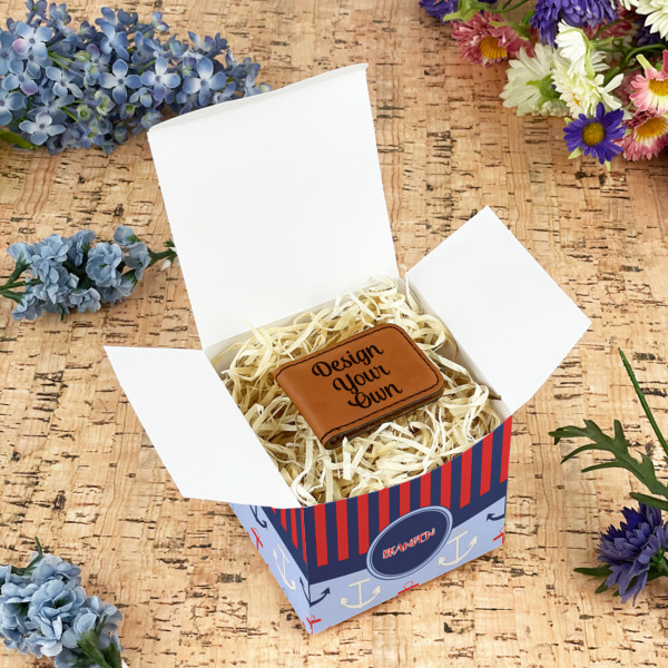 Custom Design - Cube Favor Gift Box - In Context