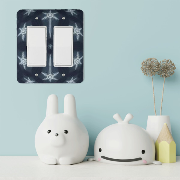 Custom Design - Rocker Light Switch Covers - Double - IN CONTEXT