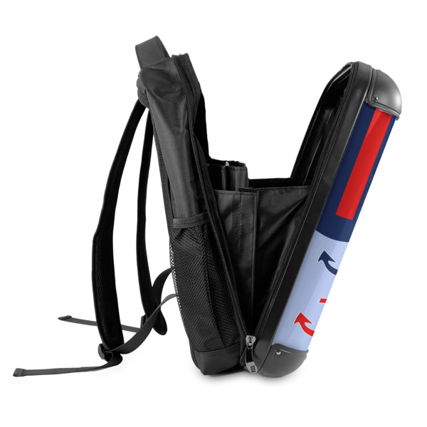 Custom Design - 18" Hard Shell Backpacks - SIDE OPEN