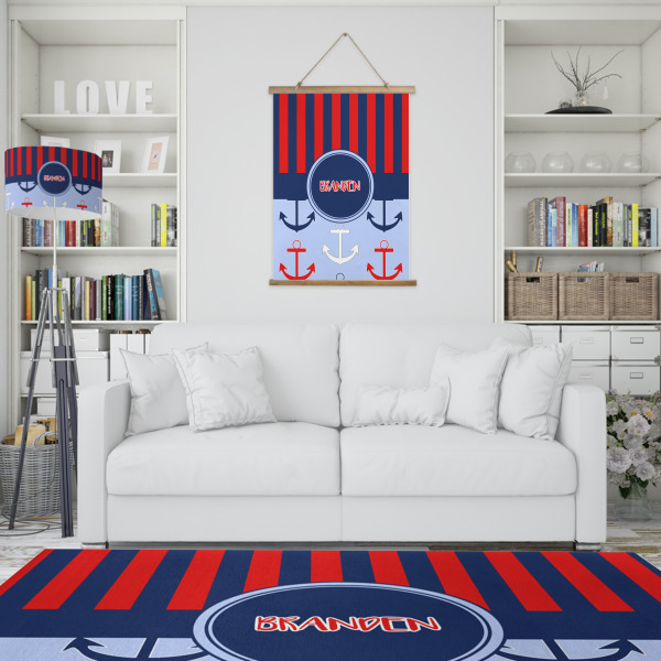 Custom Design - Wall Hanging Tapestry - Portrait - In Context