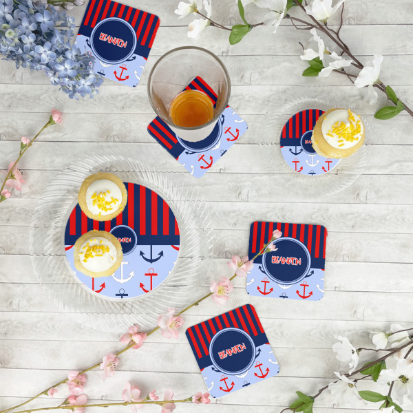 Custom Design - Plastic Party Dinner Plates - In Context