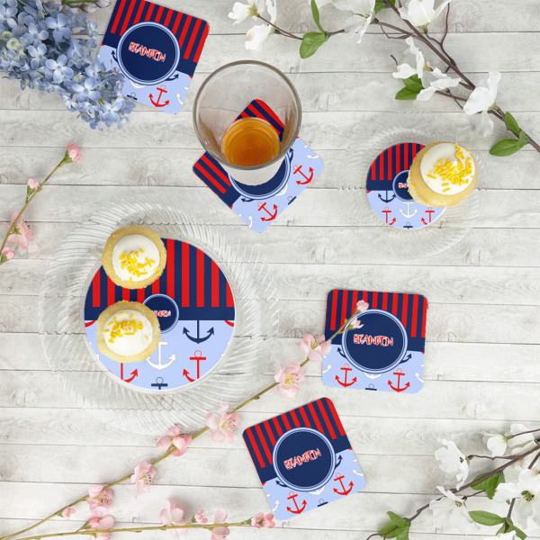 Custom Design - Paper Coasters - In Context