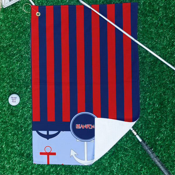 Custom Design - Waffle Weave Golf Towel - In Context