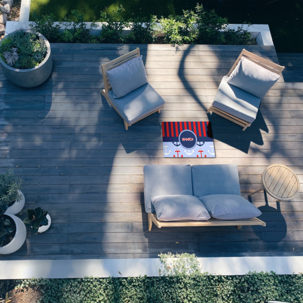 Custom Design - 2'x3' Patio Rug - In Context