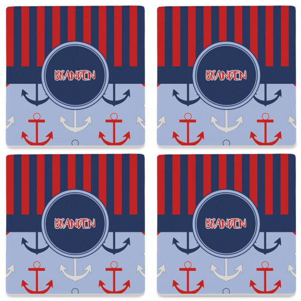 Custom Design - Set of 4 Stone Coasters - See All 4 View