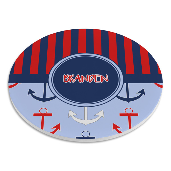 Custom Design - Round Stone Trivet - Angle View