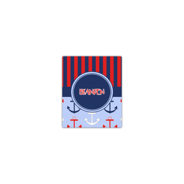 Custom Classic Anchor & Stripes Canvas Print - 8x10 (Personalized)