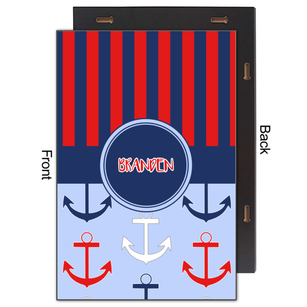 Custom Design - 20x30 Wood Print - Front & Back View