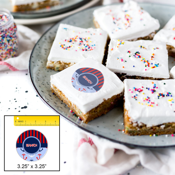 Custom Design - Printed Icing Circle - Large - In Context