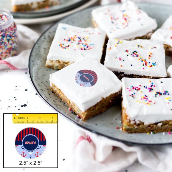 Custom Design - Printed Icing Circle - Medium - In Context