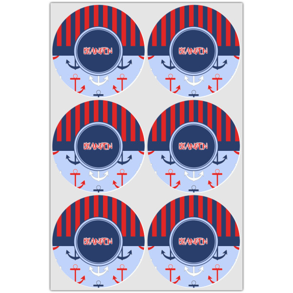 Custom Design - Drink Topper - Large - Set of 6