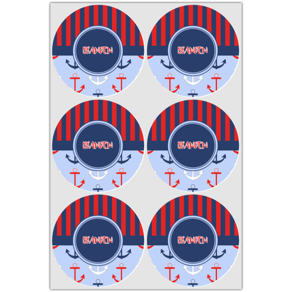 Custom Design - Drink Topper - XLarge - Set of 6