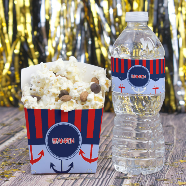 Custom Design - French Fry Favor Box - w/ Water Bottle