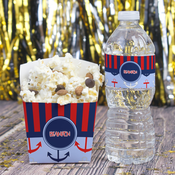 Custom Design - Water Bottle Label - w/ Favor Box