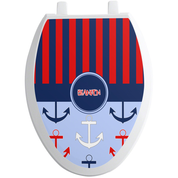 Custom Design - Toilet Seat Decal - Elongated - Front