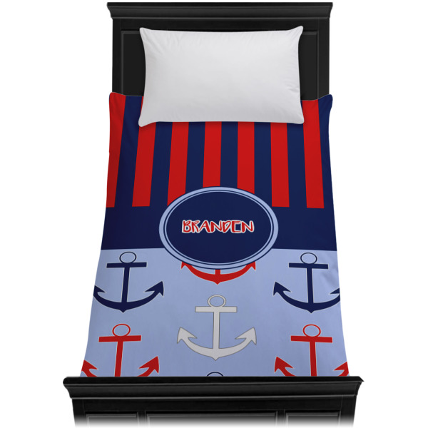 Custom Design - Duvet Cover - Twin - On Bed - No Prop