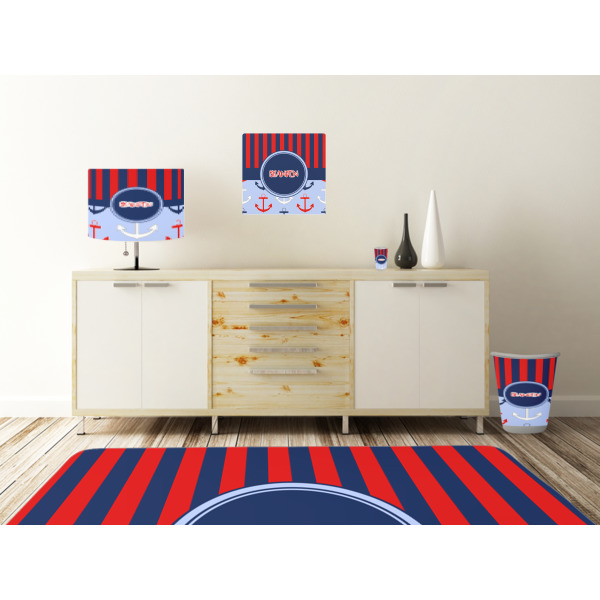 Custom Design - Square Wall Decal Wooden Desk